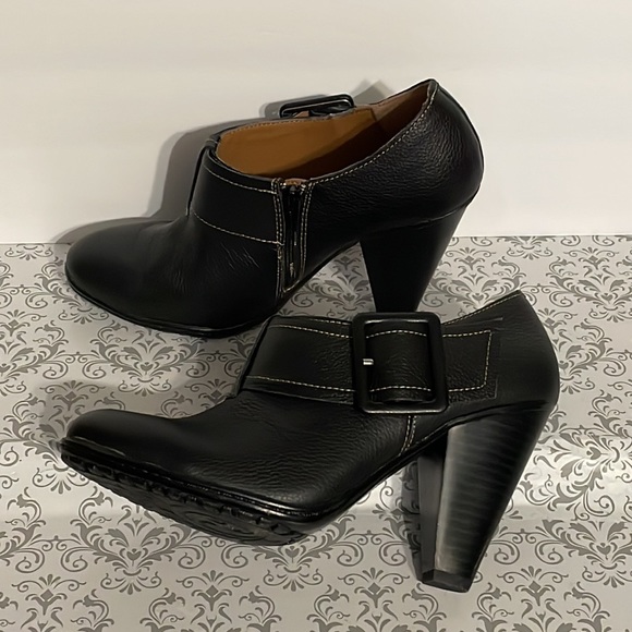 Soft shoe, by medicus, heeled, brown booties. - Picture 4 of 11